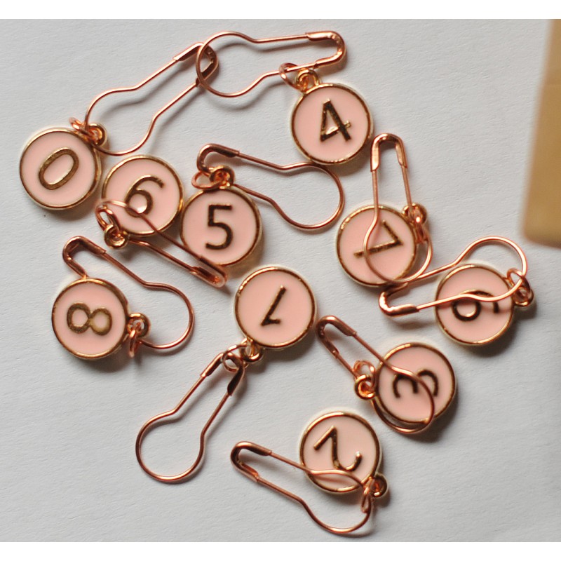 Anneaux Marqueurs Chiffres Roses