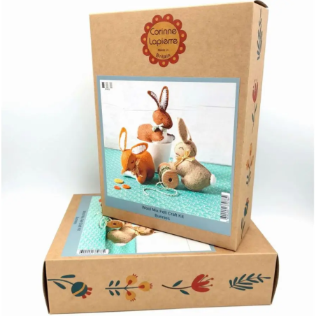 Kit Creatif En Feutrine - Les Trois Petits Lapins