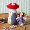 Kit Creatif En Feutrine - La Fée des Fleurs & sa Maison Champignon