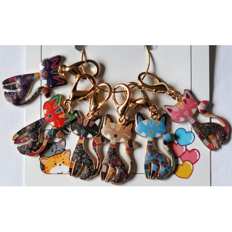 Anneaux Marqueurs Chats Psychédéliques