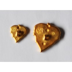 Bouton Feuille dorée 15 mm (petite)