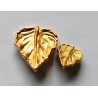 Bouton Feuille dorée 25 mm (Grande)