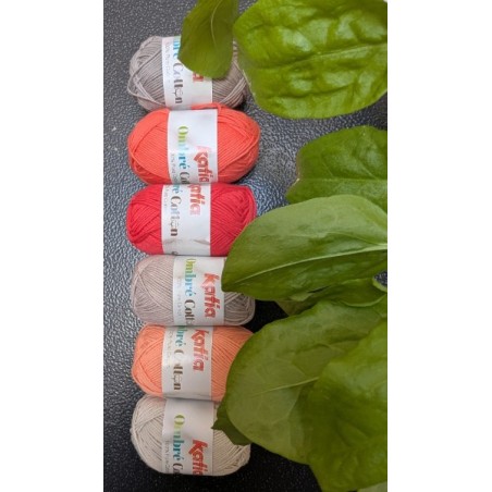 KIT KATIA OMBRA COTON Rouge Beige