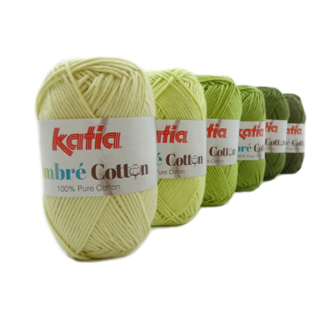 KIT KATIA OMBRA COTON Jaune Vert