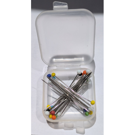 LOT de 30 épingles tête de verre 5 cms