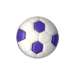 Bouton FOOT 12 mm Bleu Vif