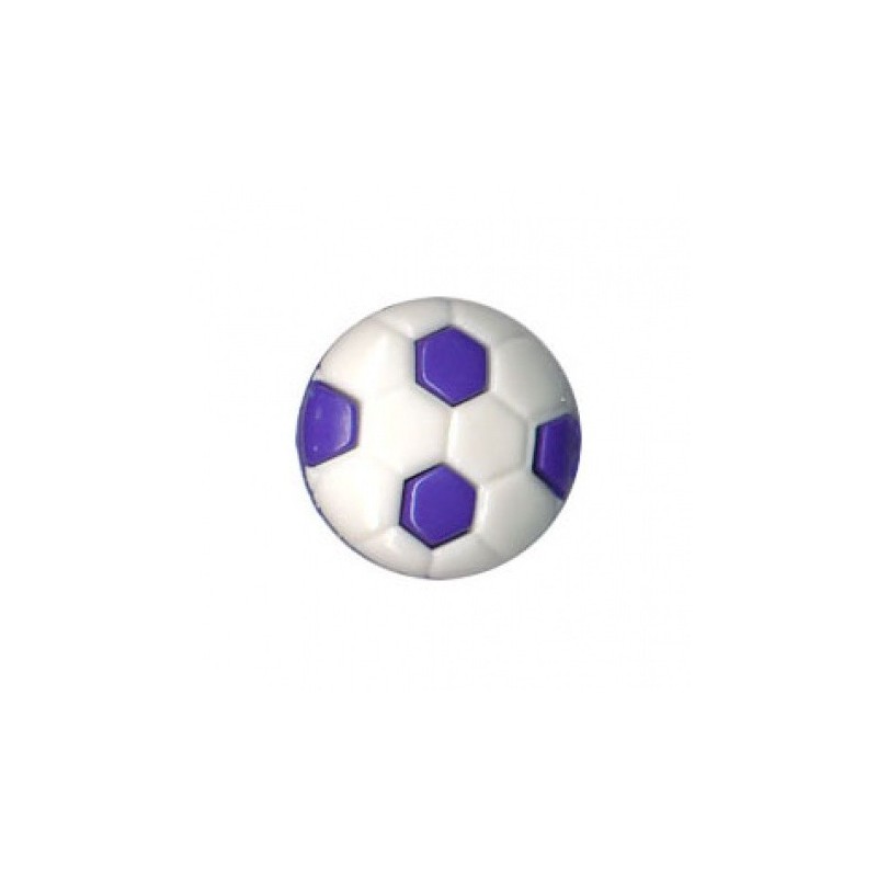 Bouton FOOT 12 mm Bleu Vif