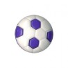 Bouton FOOT 12 mm Bleu Vif