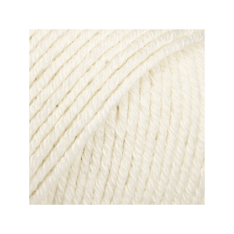 DROPS COTTON MERINO 01 Uni blanco hueso